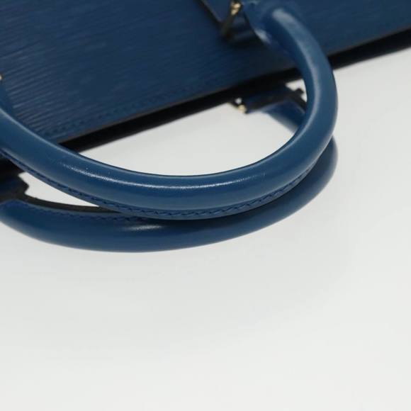 LOUIS VUITTON Epi Sac Triangle Hand Bag Blue M52095 LV Auth 96139 - Picture 7 of 16